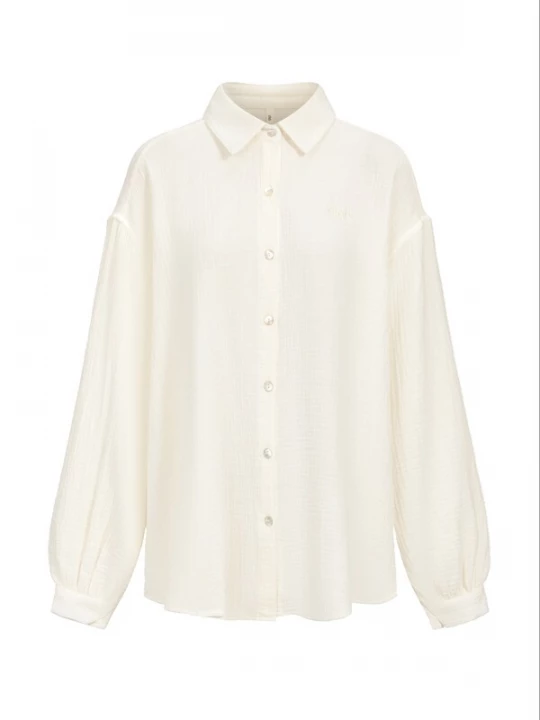 Foto van product cfab Shirt 'Musselin Shirt' natuurwit