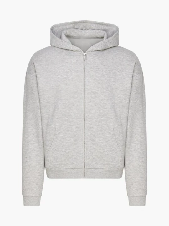 Foto van product cfab Sweatshirt 'Relaxed Zip' lichtgrijs