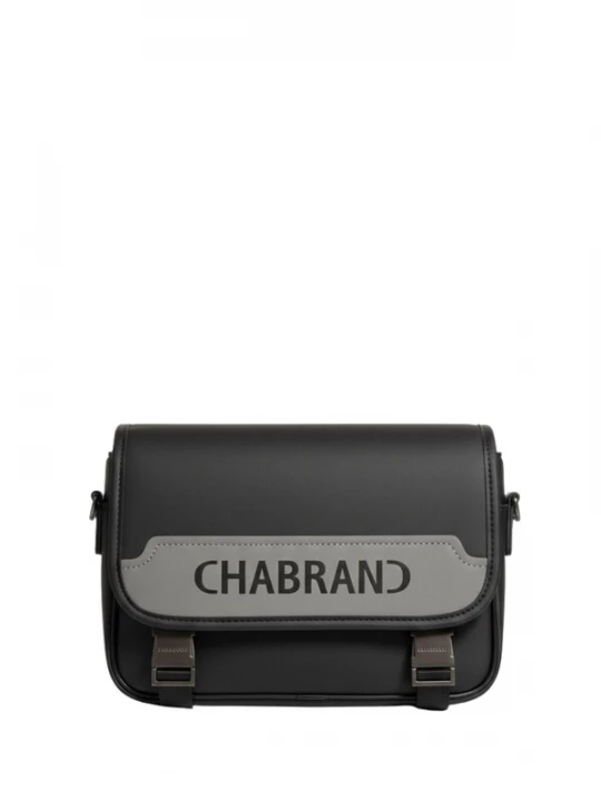 Foto van product Chabrand Schoudertas 'Sacoche zippée Chabrand Touch Bis 84050SY109 Noir / Gris' zwart