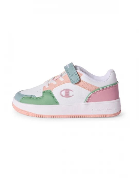 Foto van product Champion Sneakers 'REBOUND 2.0' groen / koraal / pink / wit