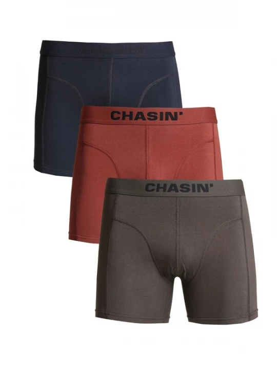 Foto van product CHASIN' Boxershorts 'Thrice Matz' chamois / roestrood / zwart