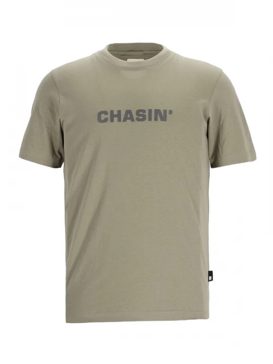 Foto van product CHASIN' Shirt 'Duell Tee' donkergrijs / olijfgroen