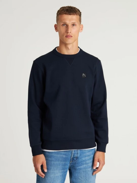 Foto van product CHASIN' Sweatshirt ' Ryder ' donkerblauw / zwart / wit