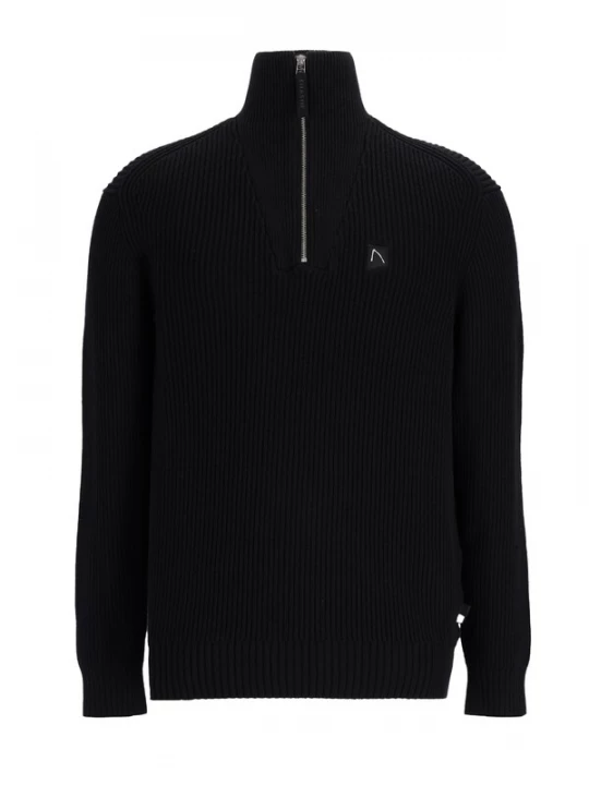 Foto van product CHASIN' Trui 'Oliver Half Zip' zwart
