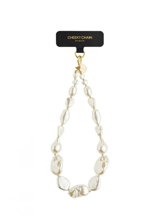 Foto van product Cheeky Chain Munich Smartphonehoesje 'Fiji' crème / goud