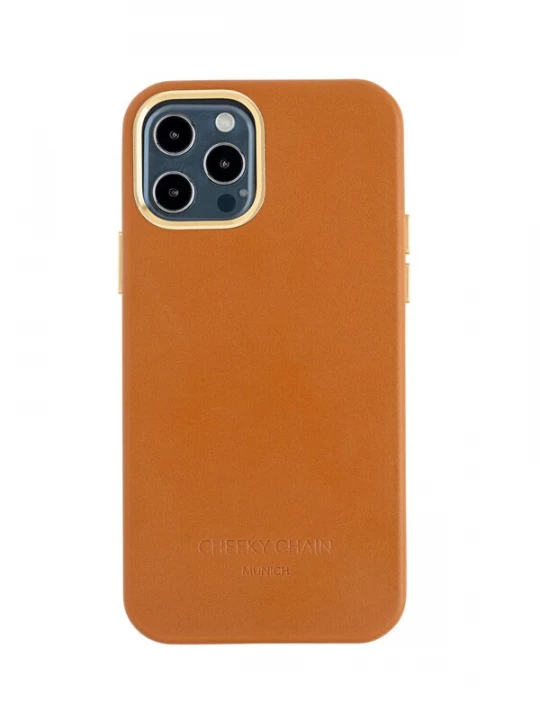 Foto van product Cheeky Chain Munich Smartphonehoesje 'iPhone 13' cognac