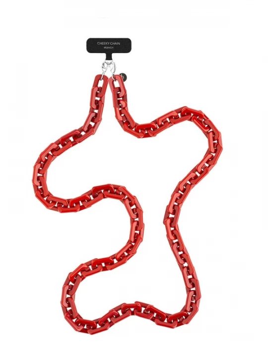 Foto van product Cheeky Chain Munich Smartphonehoesje 'Kelly' rood / zwart