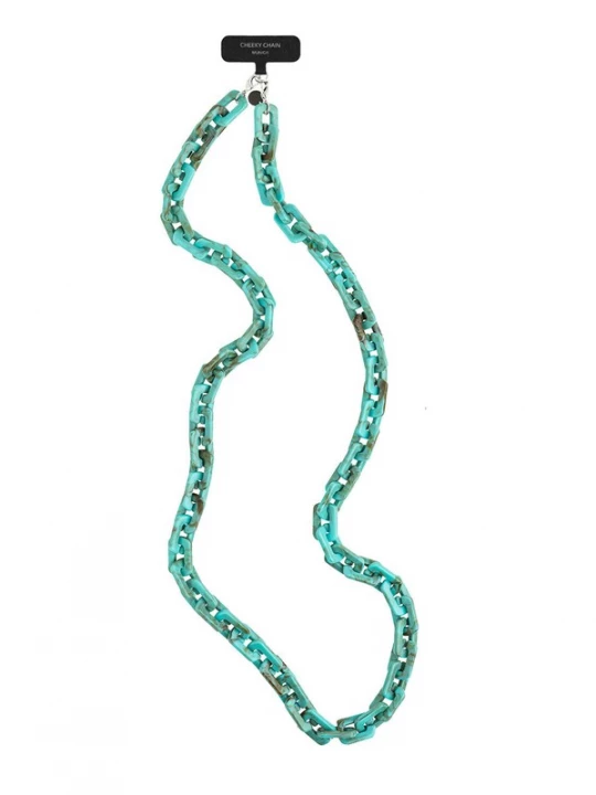 Foto van product Cheeky Chain Munich Smartphonehoesje 'Kelly' turquoise / olijfgroen