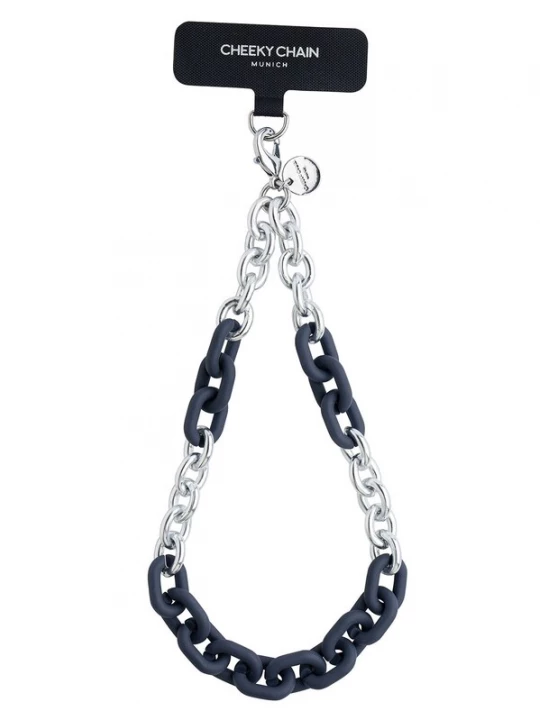Foto van product Cheeky Chain Munich Smartphonehoesje 'Lio' donkergrijs / zilver