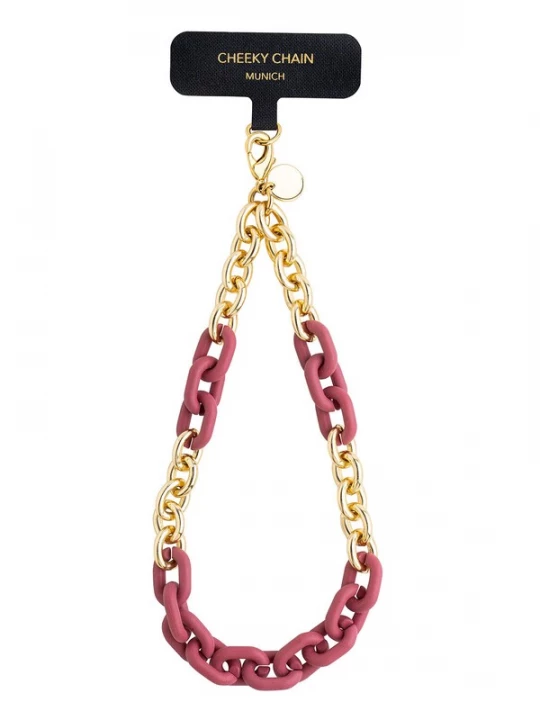 Foto van product Cheeky Chain Munich Smartphonehoesje 'Lio' goud / bessen