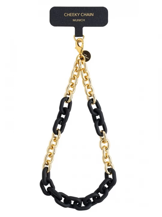 Foto van product Cheeky Chain Munich Smartphonehoesje 'Lio' goud / zwart