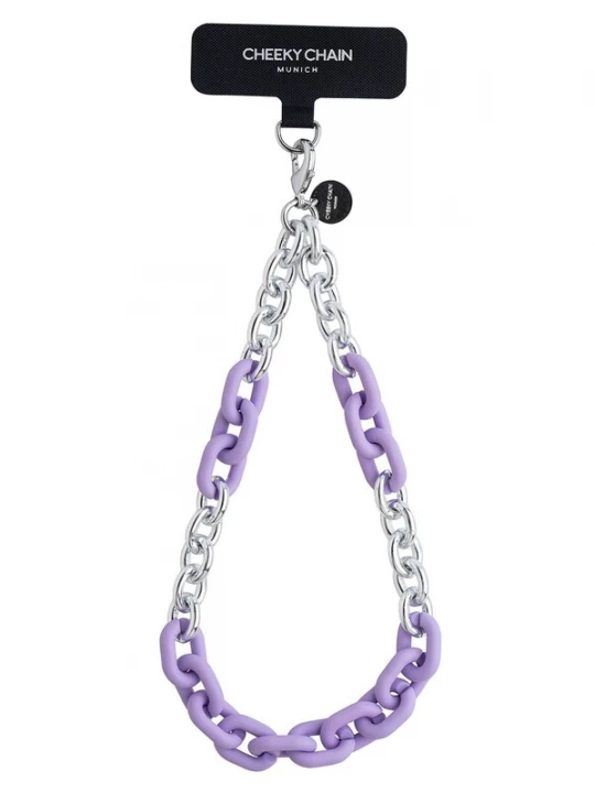Foto van product Cheeky Chain Munich Smartphonehoesje 'Lio' lavendel / zilver