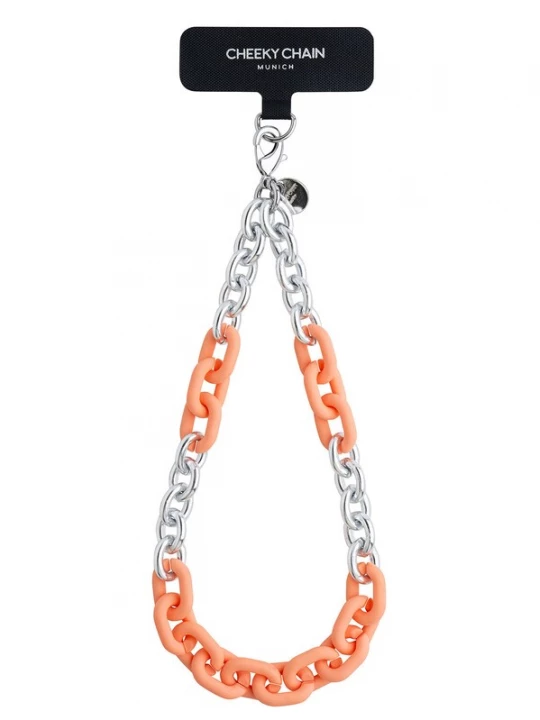 Foto van product Cheeky Chain Munich Smartphonehoesje 'Lio' oranje / zilver