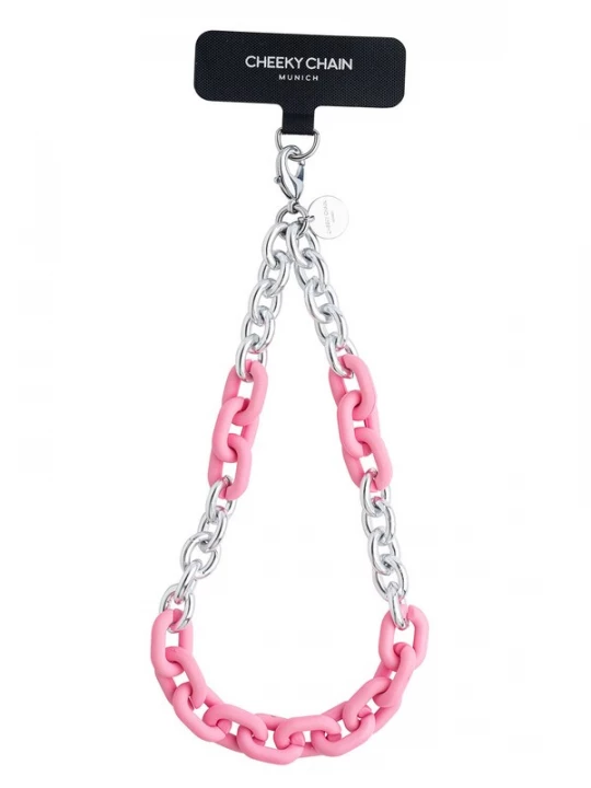 Foto van product Cheeky Chain Munich Smartphonehoesje 'Lio' rosa / zilver