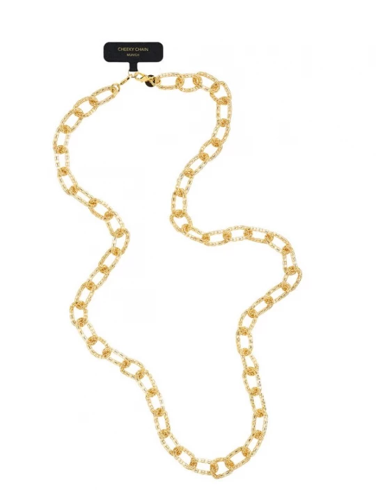 Foto van product Cheeky Chain Munich Smartphonehoesje 'Mesh' goud