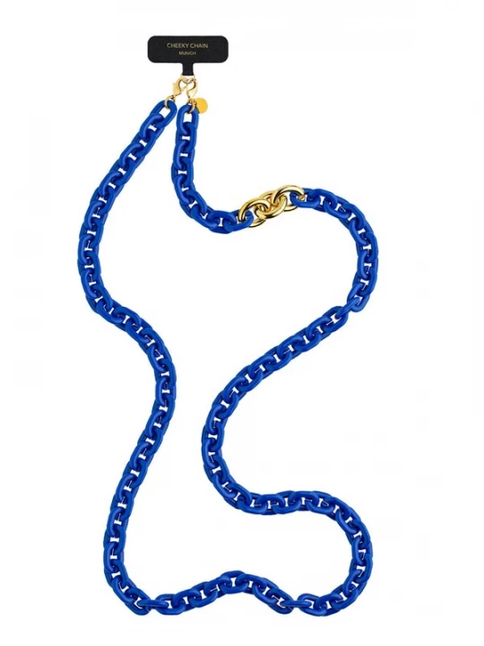 Foto van product Cheeky Chain Munich Smartphonehoesje 'Nova' blauw / goud