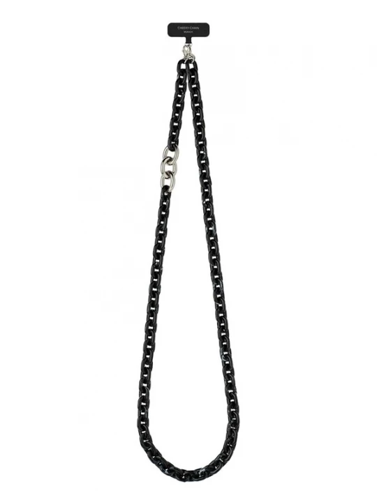 Foto van product Cheeky Chain Munich Smartphonehoesje 'Nova' zwart / zilver / wit