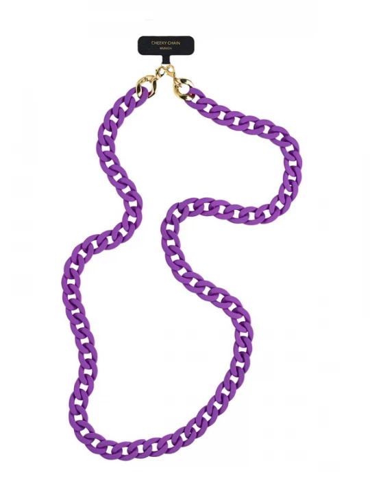 Foto van product Cheeky Chain Munich Smartphonehoesje 'Silk' lila / zwart
