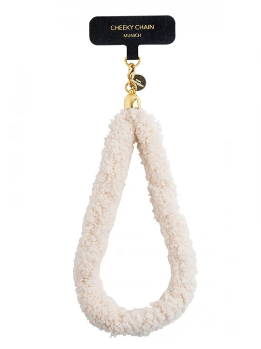 Foto van product Cheeky Chain Munich Smartphonehoesje 'Teddy' lichtbeige / goud