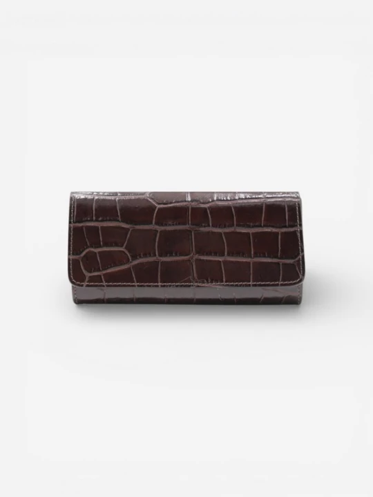 Foto van product Cheval Firenze Portemonnee 'COSMO CROC' donkerbruin