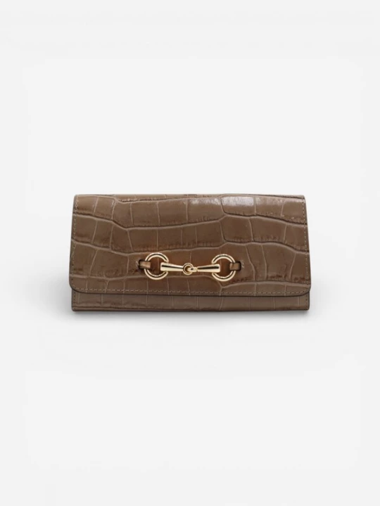 Foto van product Cheval Firenze Portemonnee 'GRANT CROC' taupe