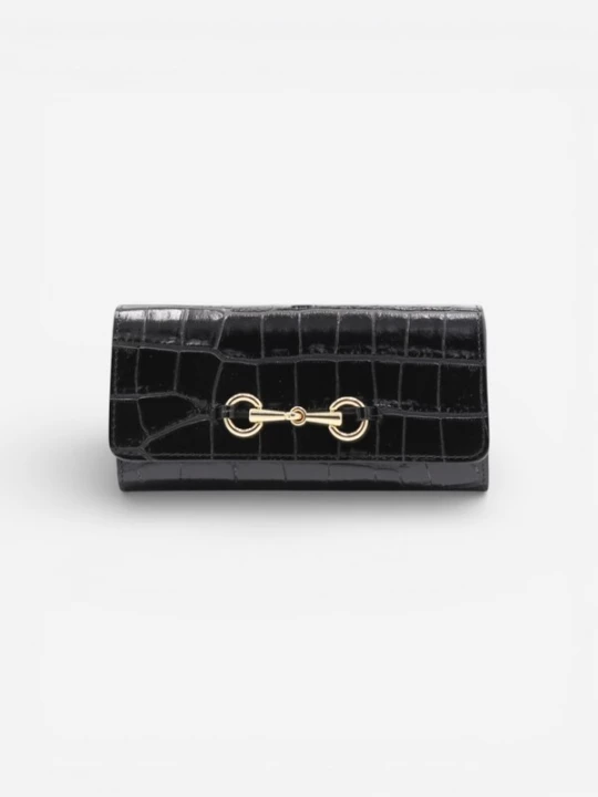 Foto van product Cheval Firenze Portemonnee 'GRANT CROC' zwart