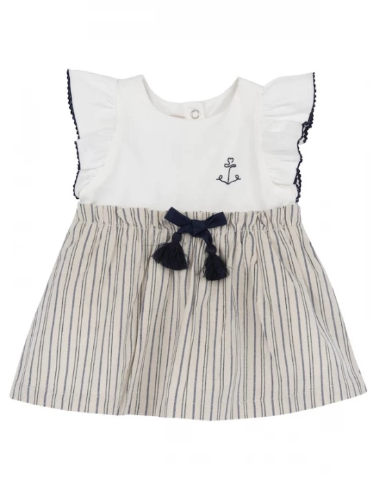 Foto van product Chicco Jurk donkerbeige / zwart / wit
