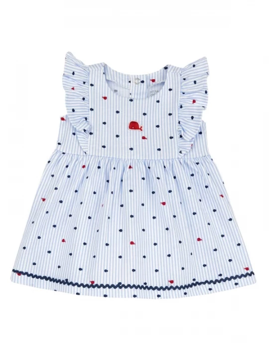 Foto van product Chicco Jurk donkerblauw / rood / wit