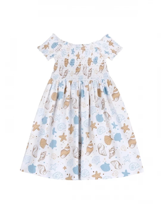 Foto van product Chicco Jurk lichtblauw / bruin / wit