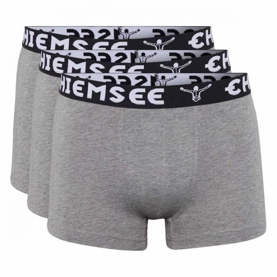 Foto van product CHIEMSEE Boxershorts grijs gemêleerd / zwart / wit