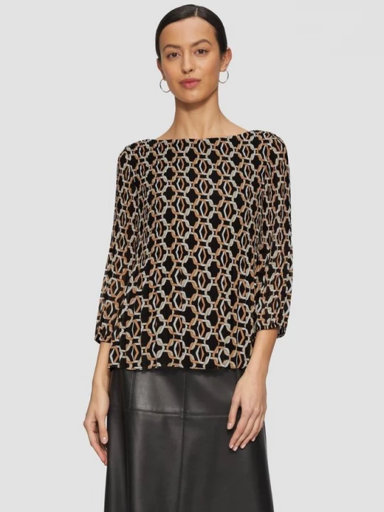 Foto van product Chiffon blouse met 3 / 4 mouwen s.Oliver zwart