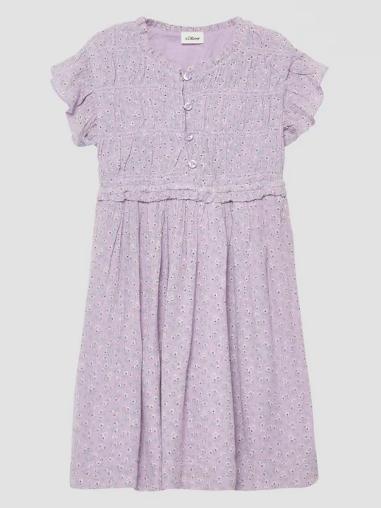 Foto van product Chiffon jurk van viscose met een gekreukte textuur s.Oliver roze