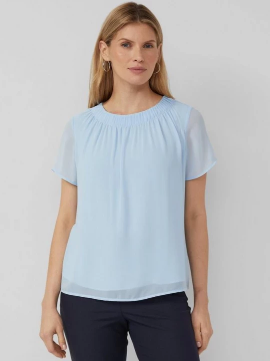 Foto van product Chiffon overhemd s.Oliver blauw