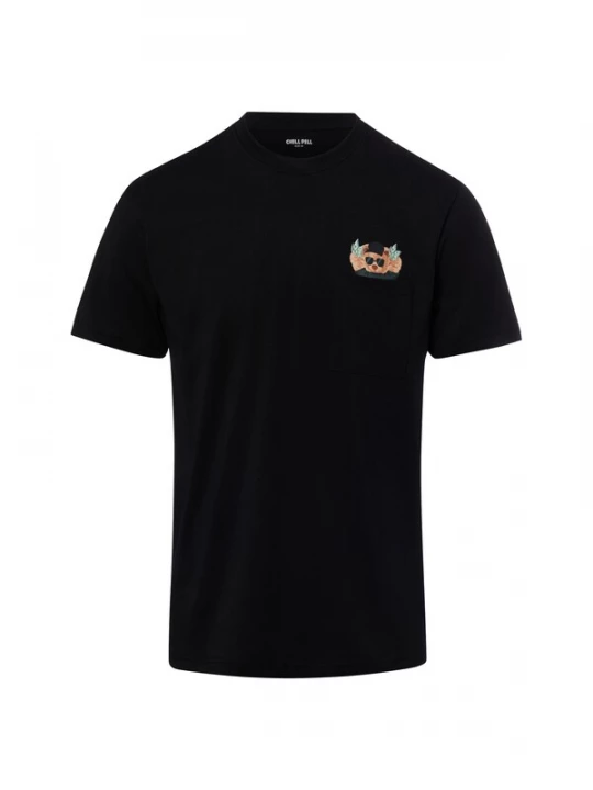 Foto van product Chill Pill Shirt ' Chest Money Bear ' bruin / zwart