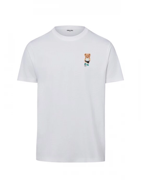 Foto van product Chill Pill Shirt 'Football Bear' gemengde kleuren / wit