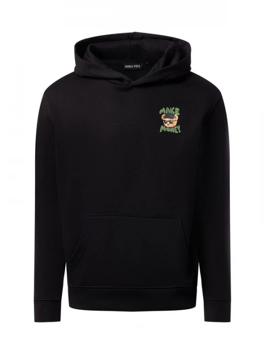 Foto van product Chill Pill Sweatshirt 'Money Bear' blauw / groen / zwart