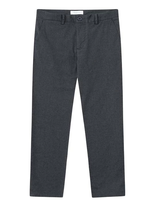 Foto van product Chino KnowledgeCotton Apparel donkergrijs gemêleerd