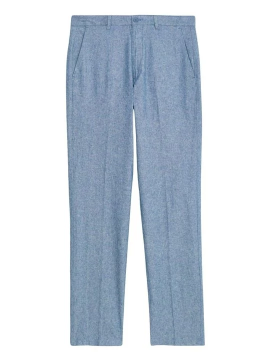 Foto van product Chino Marks & Spencer blauw gemêleerd