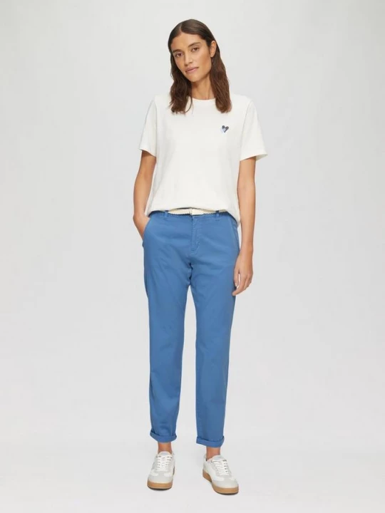 Foto van product Chino met gevlochten riem en garment dye s.Oliver blauw