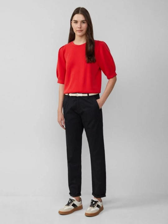 Foto van product Chino met gevlochten riem en garment dye s.Oliver zwart