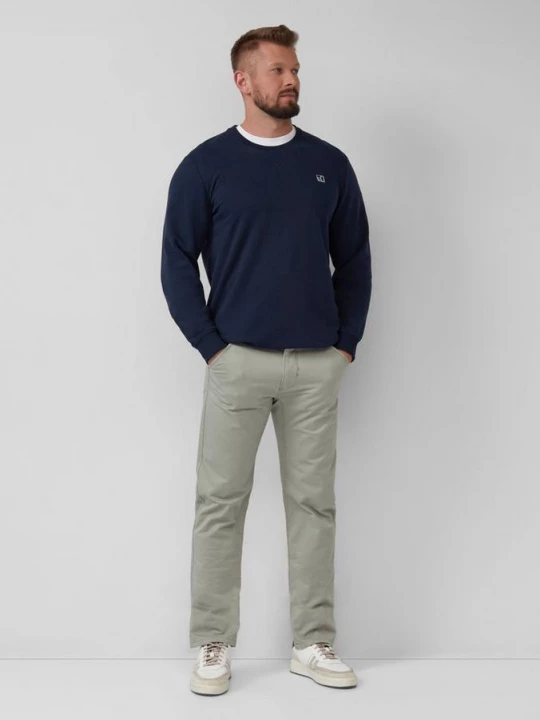 Foto van product Chino van katoenmix met logodetails s.Oliver groen