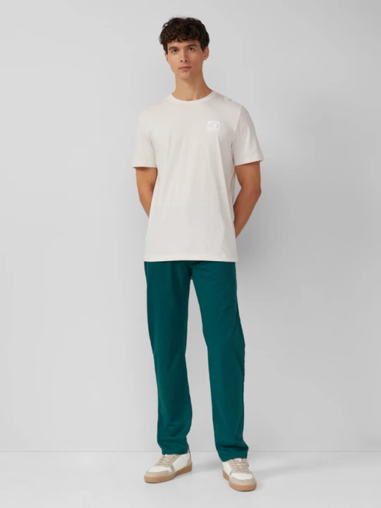 Foto van product Chino van katoenmix met logodetails s.Oliver groen