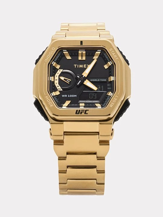 Foto van product Chronograaf Timex goudkleurig
