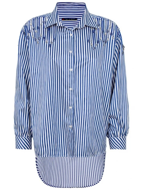 Foto van product CIPO & BAXX Blouse blauw / wit