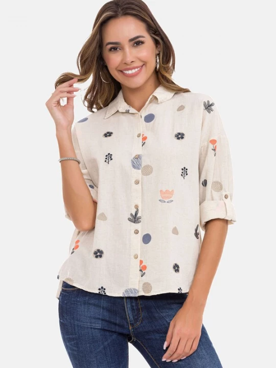 Foto van product CIPO & BAXX Blouse 'WH130' stone grey
