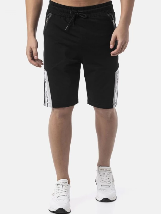 Foto van product CIPO & BAXX Broek 'CK299' grijs gemêleerd / zwart / wit
