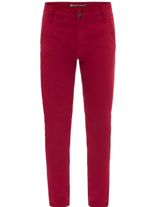Foto van product CIPO & BAXX Broek donkerrood