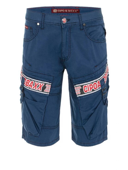 Foto van product CIPO & BAXX Broek navy / rood / wit