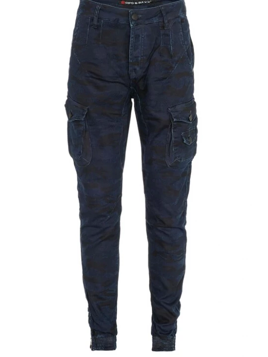 Foto van product CIPO & BAXX Cargobroek nachtblauw / donkerblauw / zwart