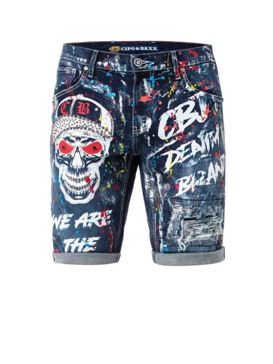 Foto van product CIPO & BAXX Jeans blauw / donkerblauw / rood / wit